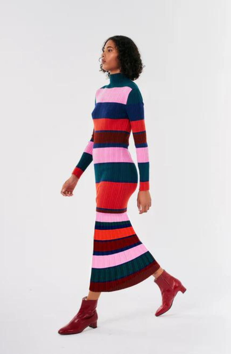 Bobo Chose - Multicoloured striped knitted dress