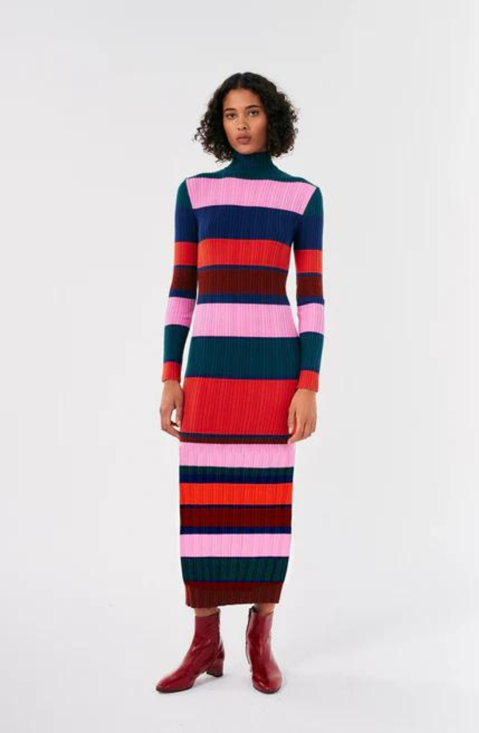 Bobo Chose - Multicoloured striped knitted dress