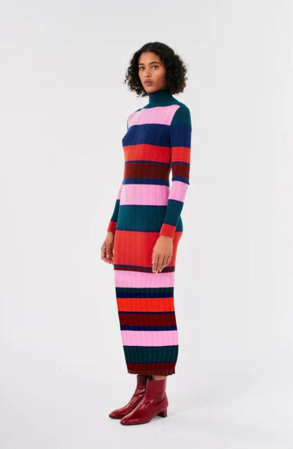 Bobo Chose - Multicoloured striped knitted dress