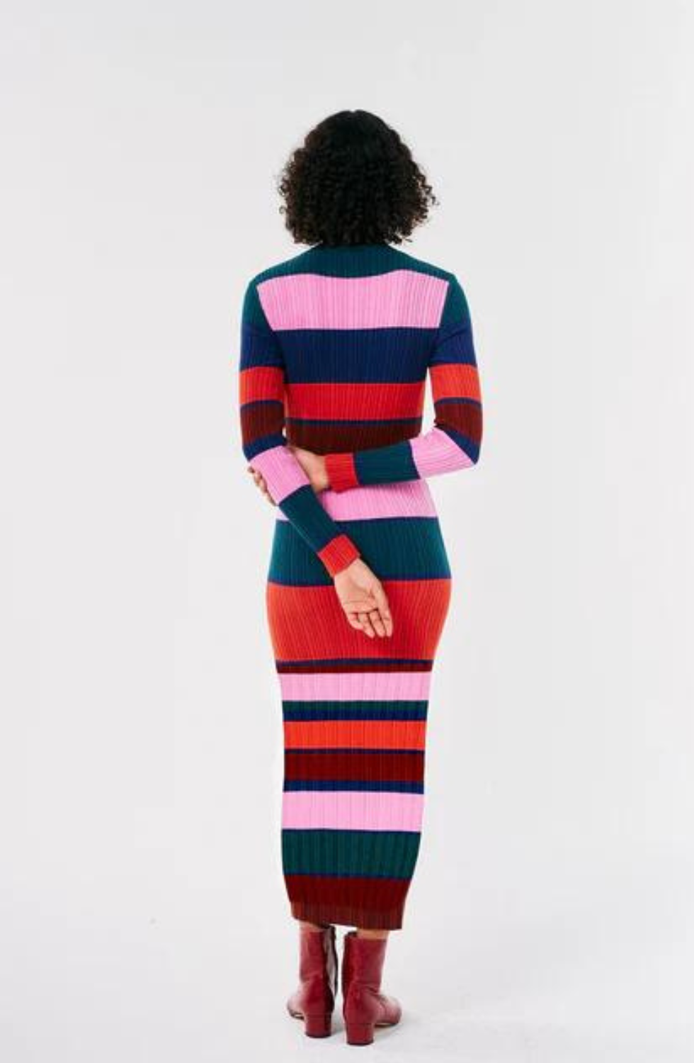 Bobo Chose - Multicoloured striped knitted dress