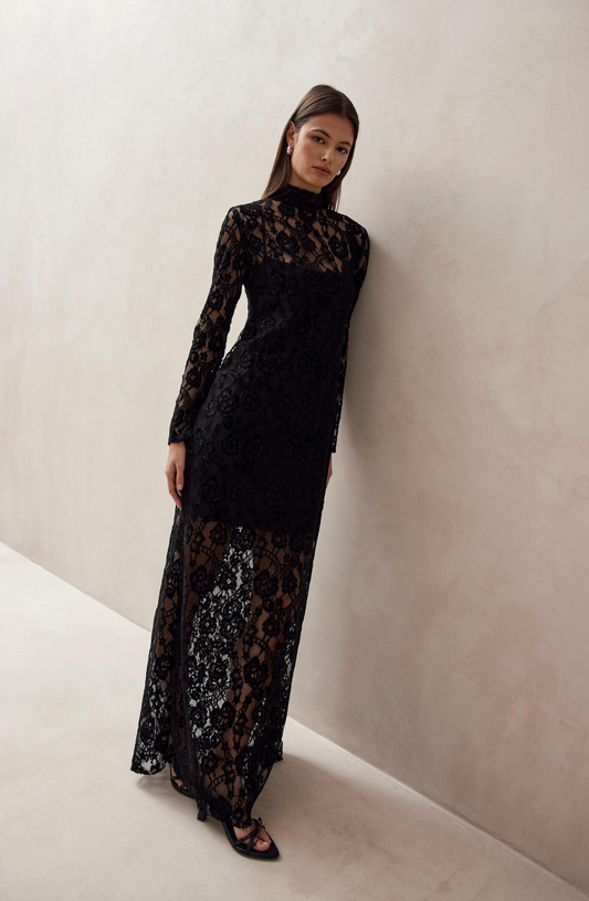 Alohas Tiban lace black dress