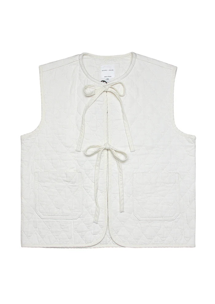 Seventy + Mochi -Aria Vest in Ecru