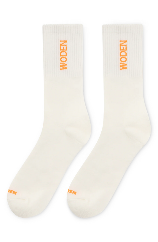 Woden Sock - Whisper White/Tiger
