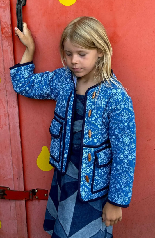 Sissel Edelbo - Adriane Mini Jacket Blue Flower