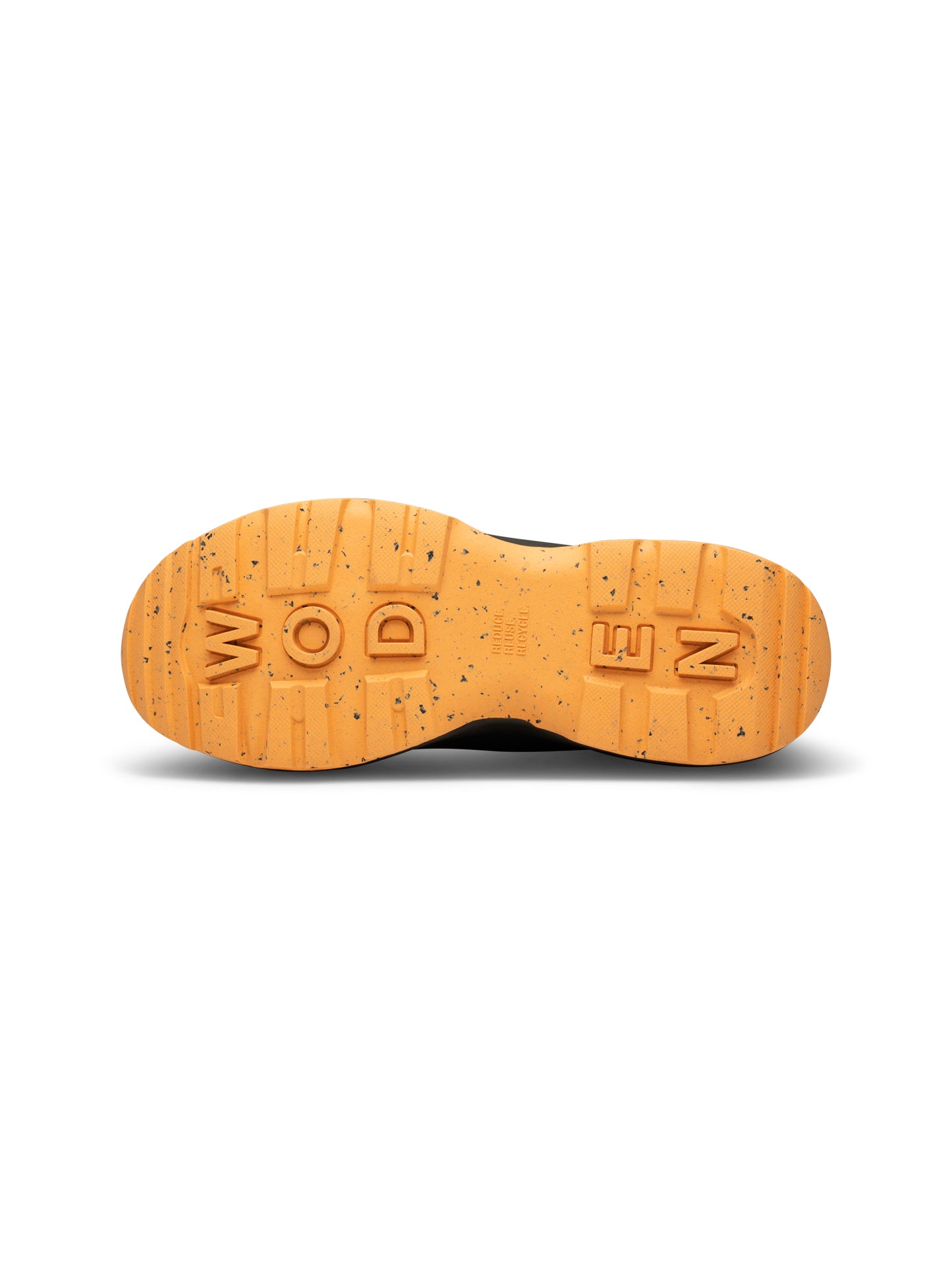 Woden Siri waterproof boot - Dark navy and Papaya