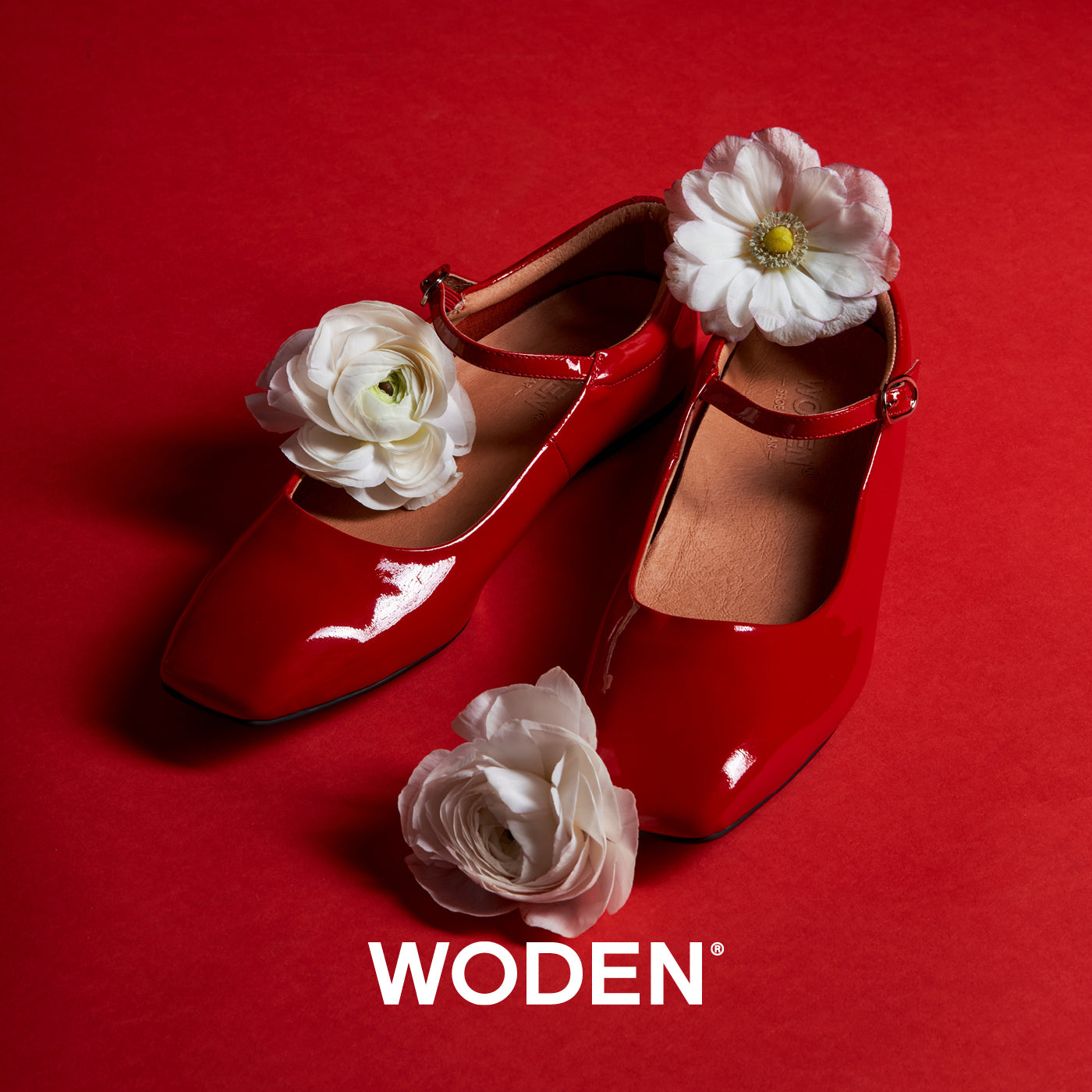 Maya patent ballet shoe