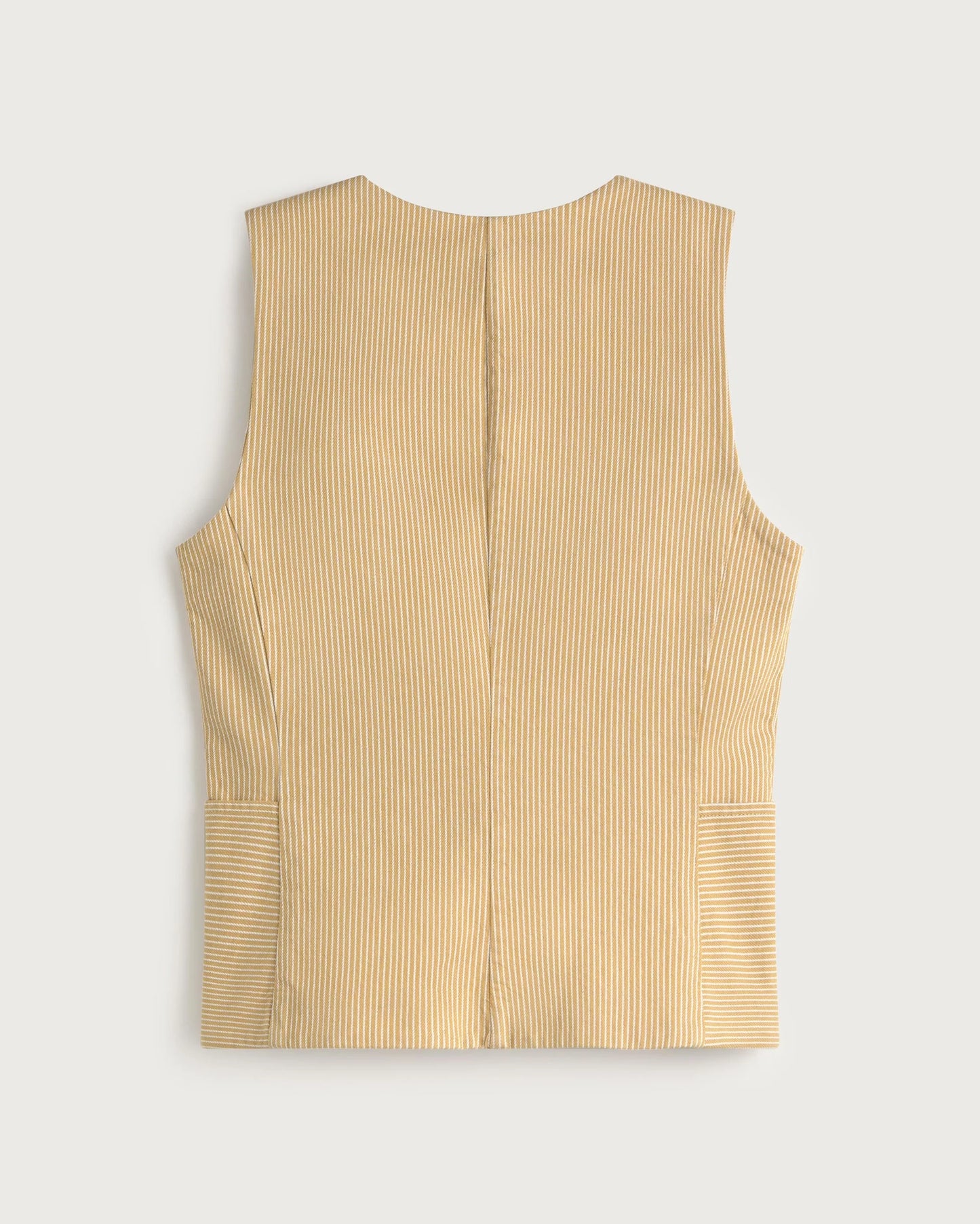 Alisa Yellow Striped Vest