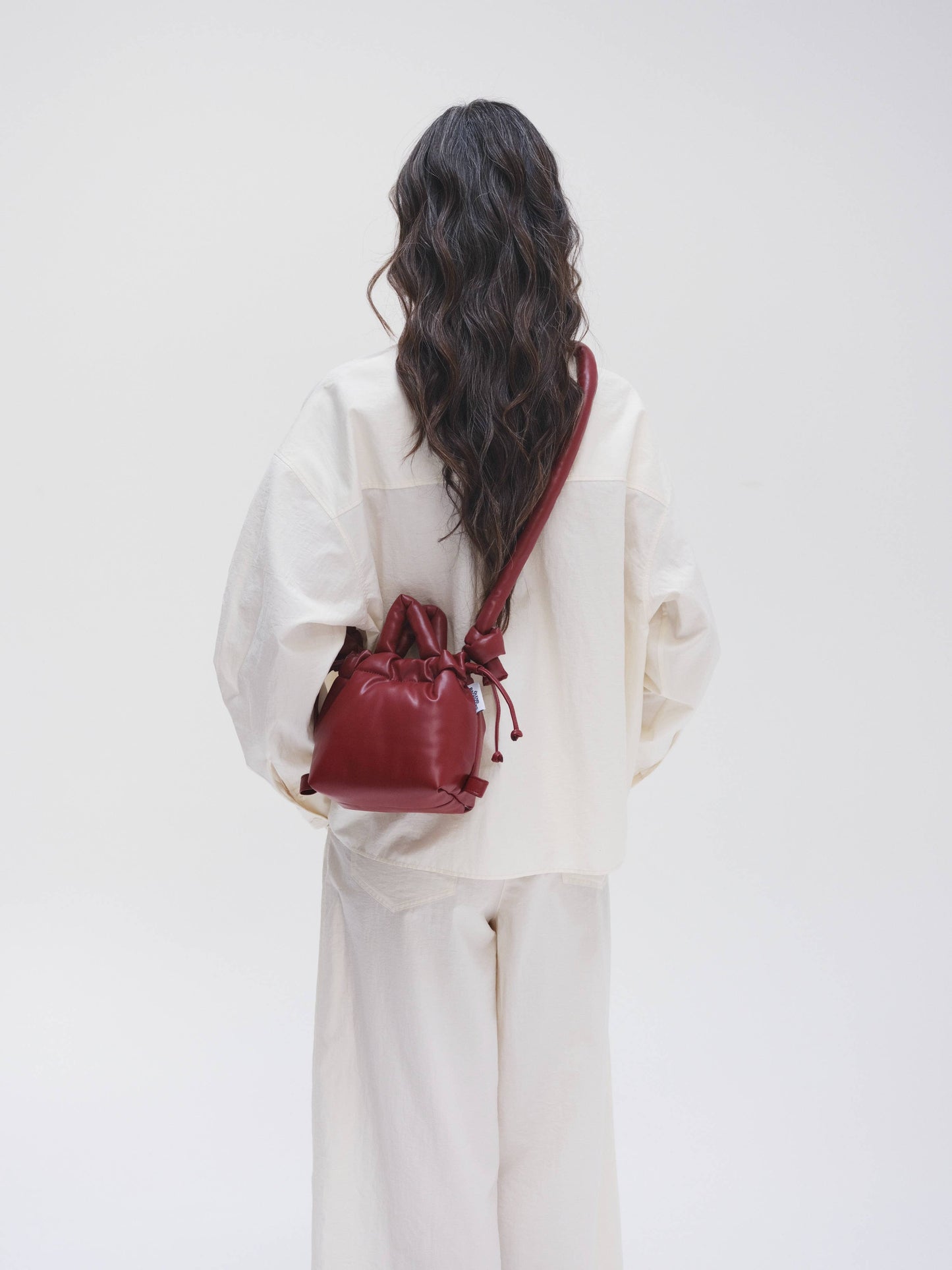 Micro Ona Vegan Leather: Cherry red
