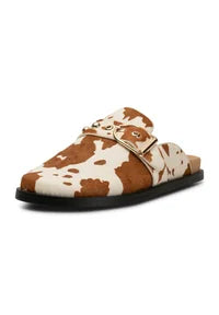 Woden - Cow print mule