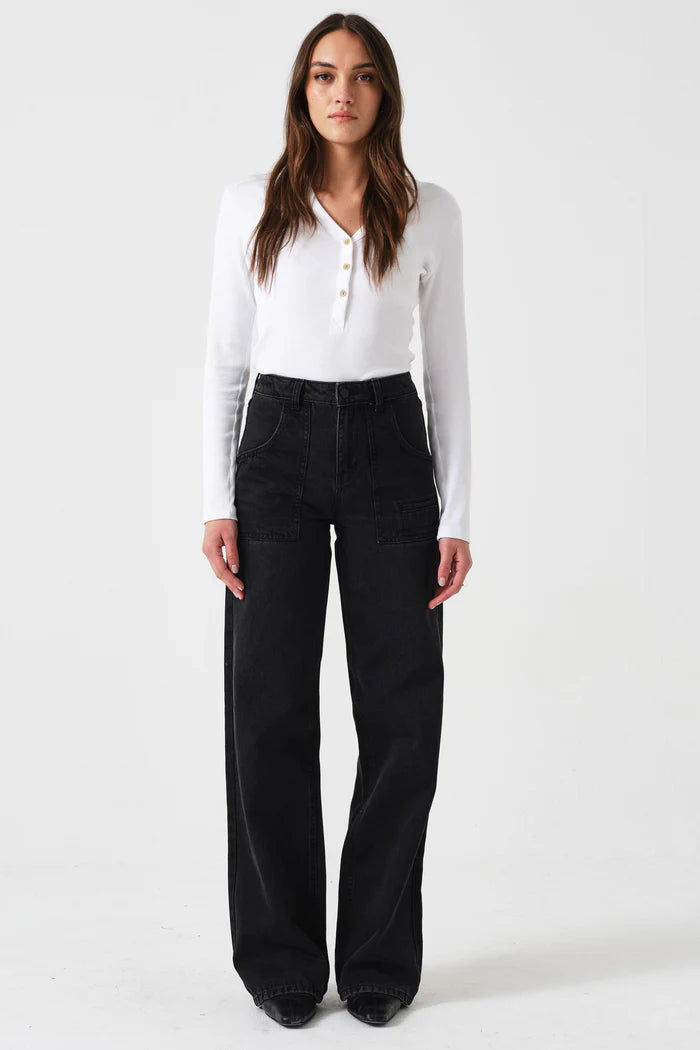 Seventy + Mochi - Eden Wide Leg Jean in Fairbanks