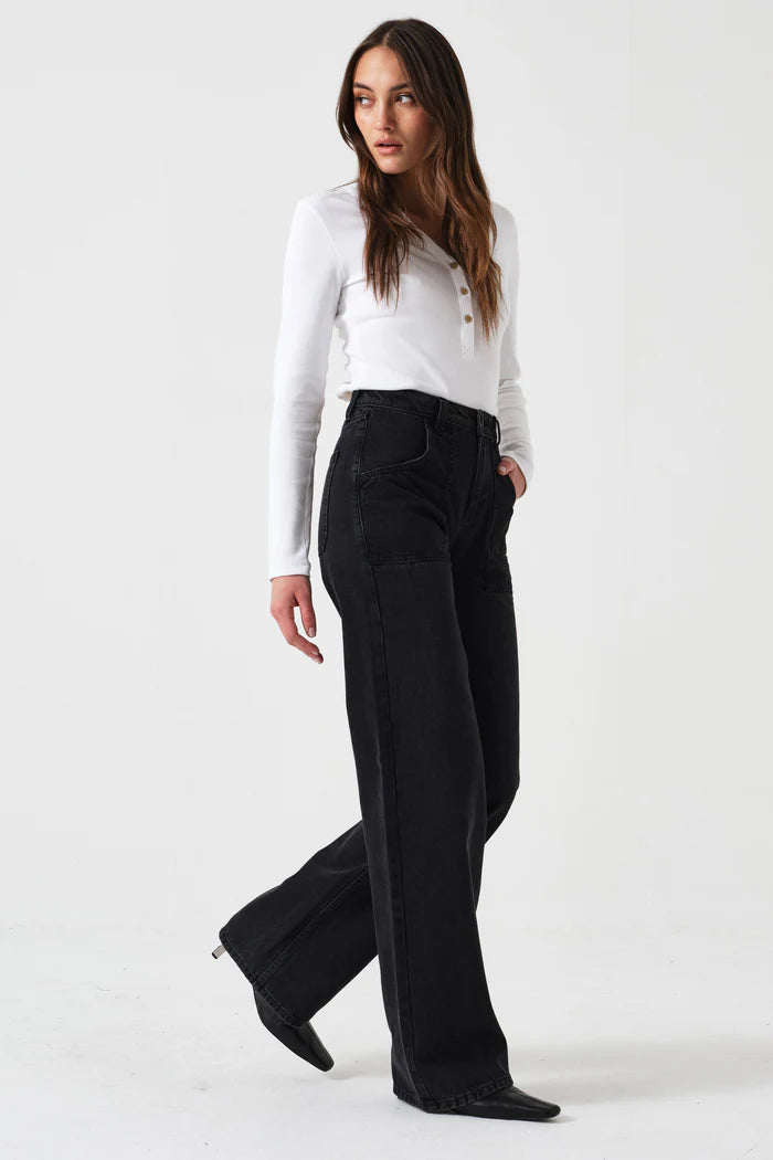 Seventy + Mochi - Eden Wide Leg Jean in Fairbanks