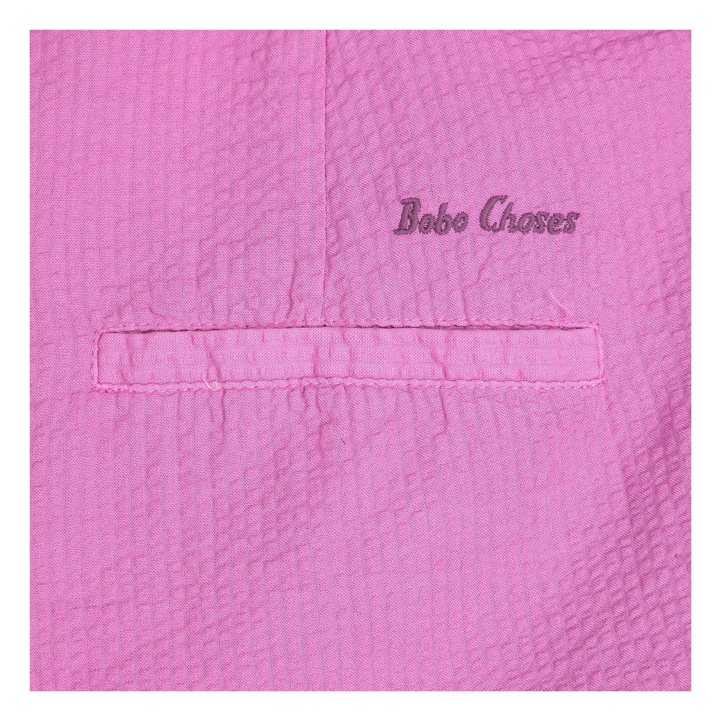 Pleated seersuker shorts