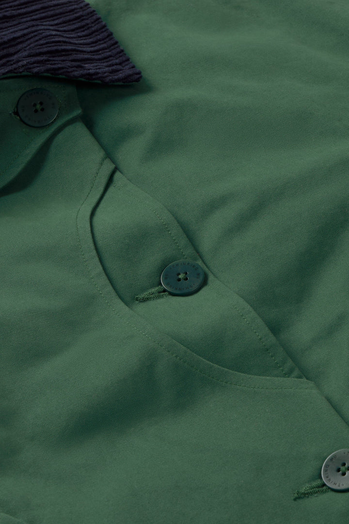 Norma Jacket - Dark Green & Navy