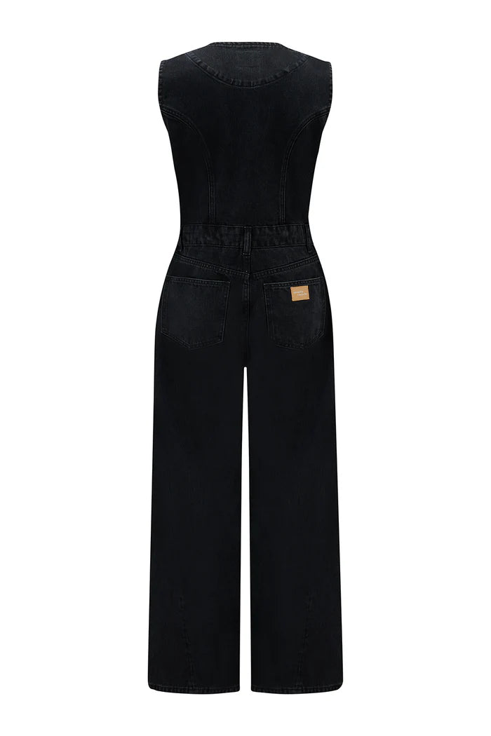 Seventy + Mochi  - Martha Denim Jumpsuit in Fairbanks