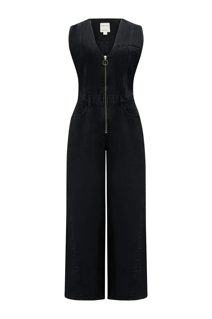 Seventy + Mochi  - Martha Denim Jumpsuit in Fairbanks