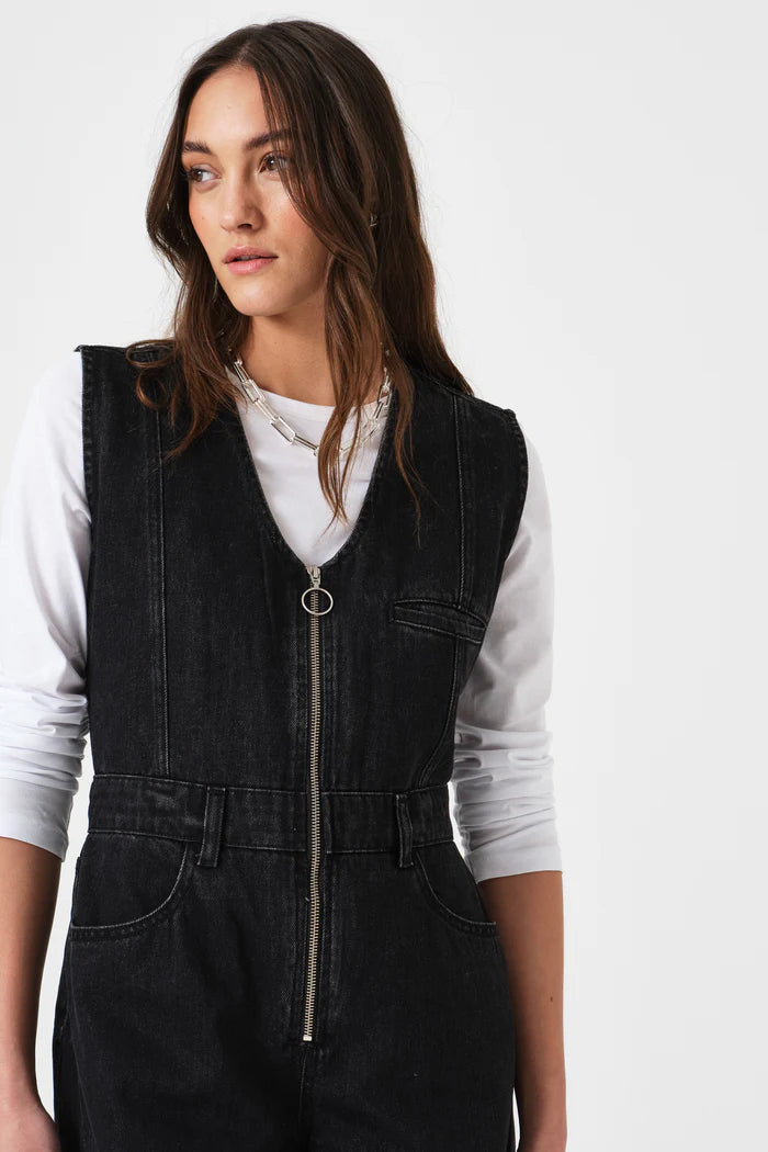 Seventy + Mochi  - Martha Denim Jumpsuit in Fairbanks