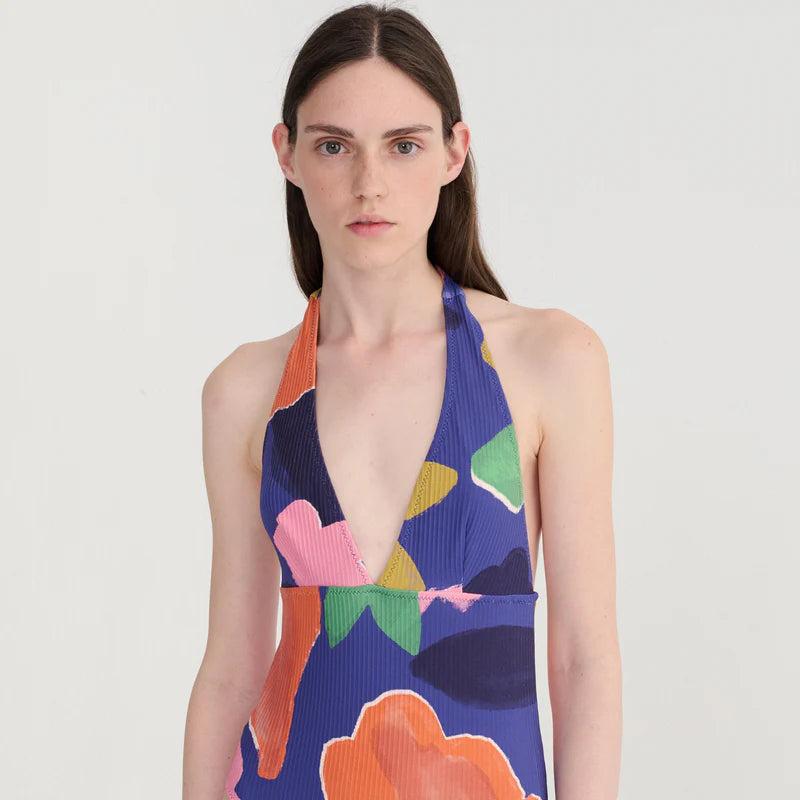 Blooming Colour Pattern swimsuit