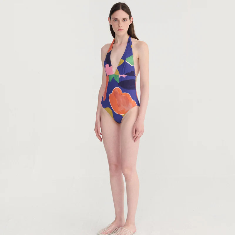 Blooming Colour Pattern swimsuit