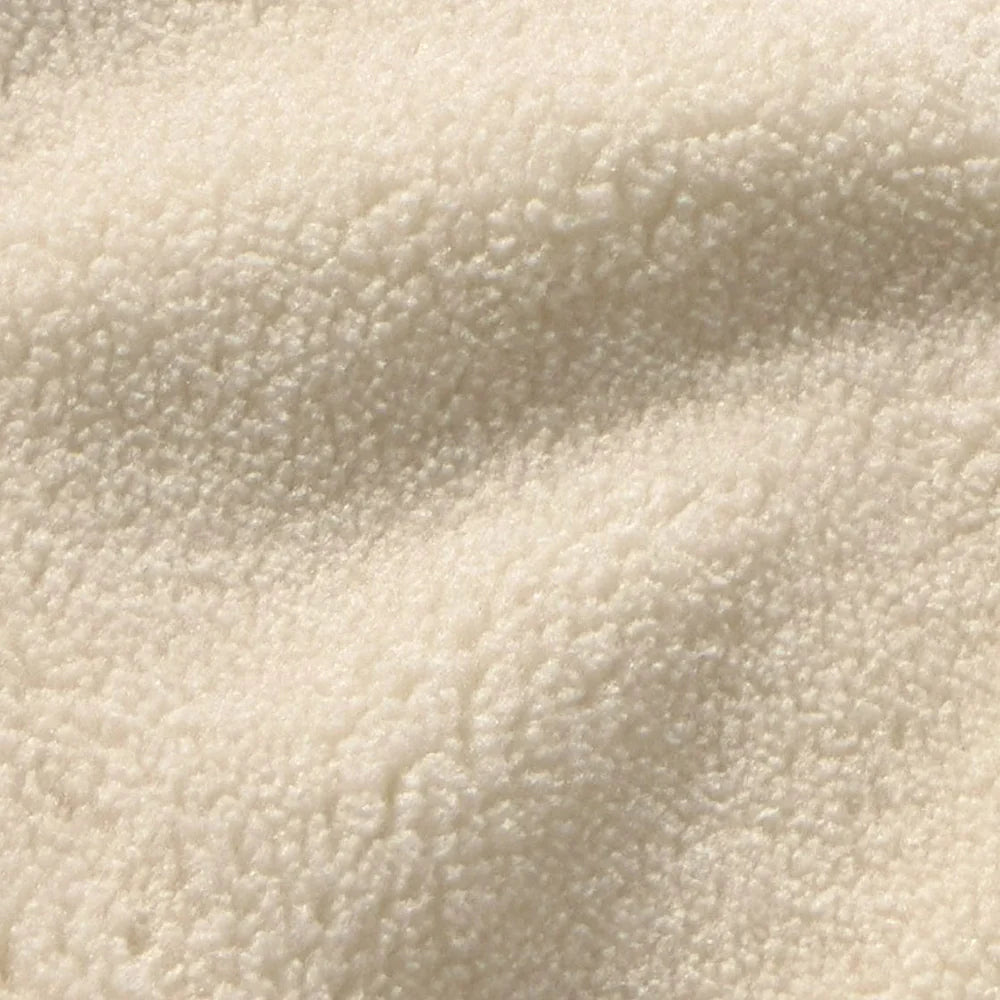 Thinking Mu - Ecru fleece Jay vest