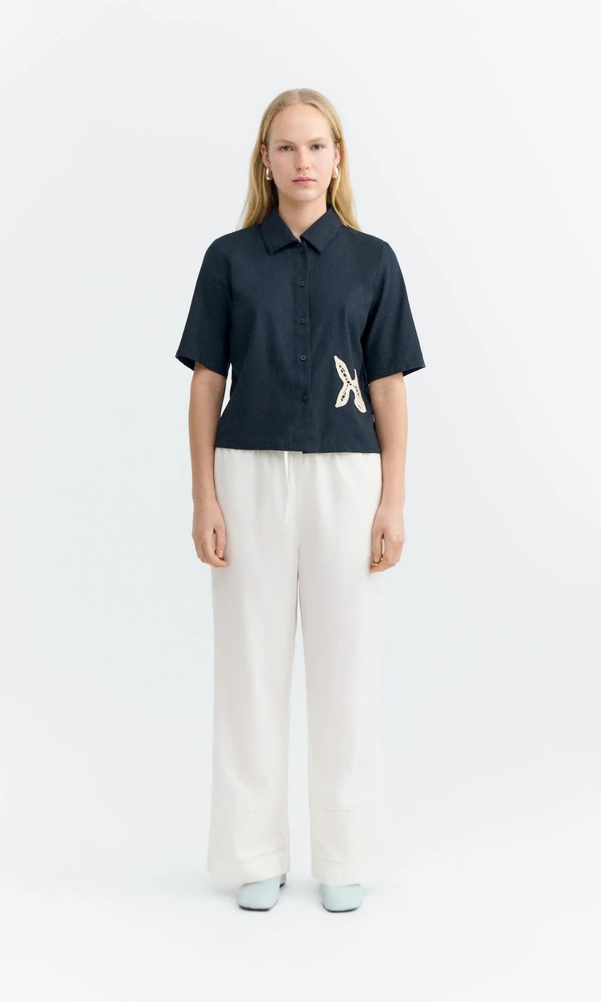 Ane Fish Patch Blouse