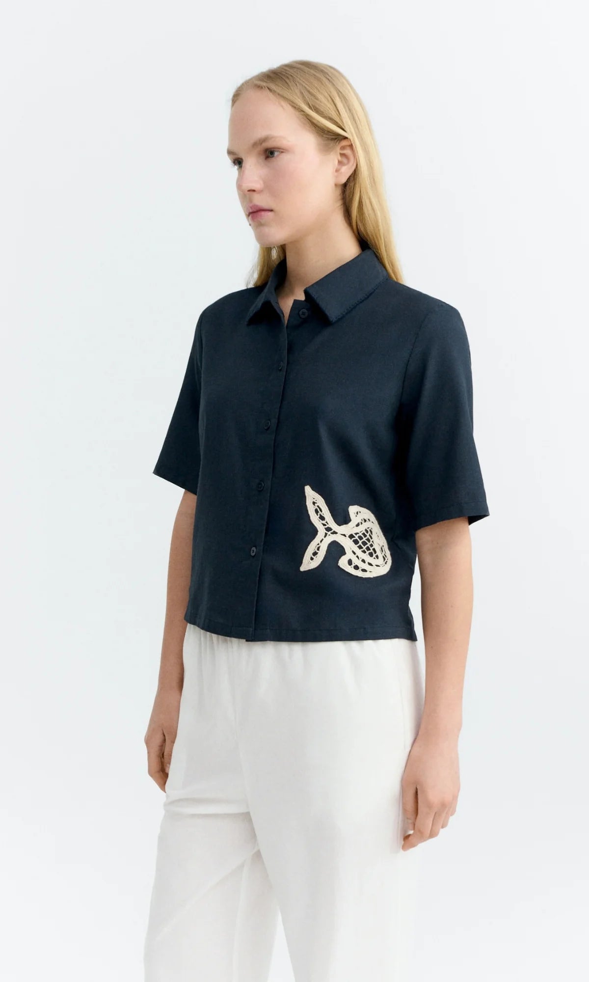 Ane Fish Patch Blouse
