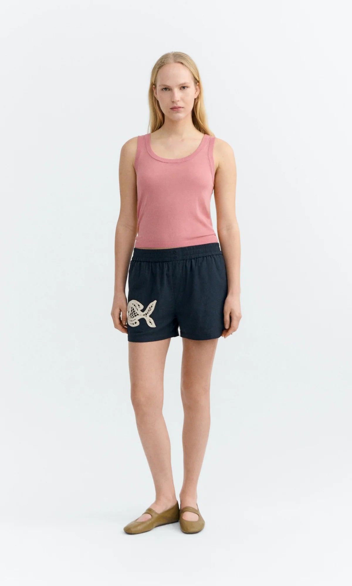 Geraldine Fish Patch Shorts
