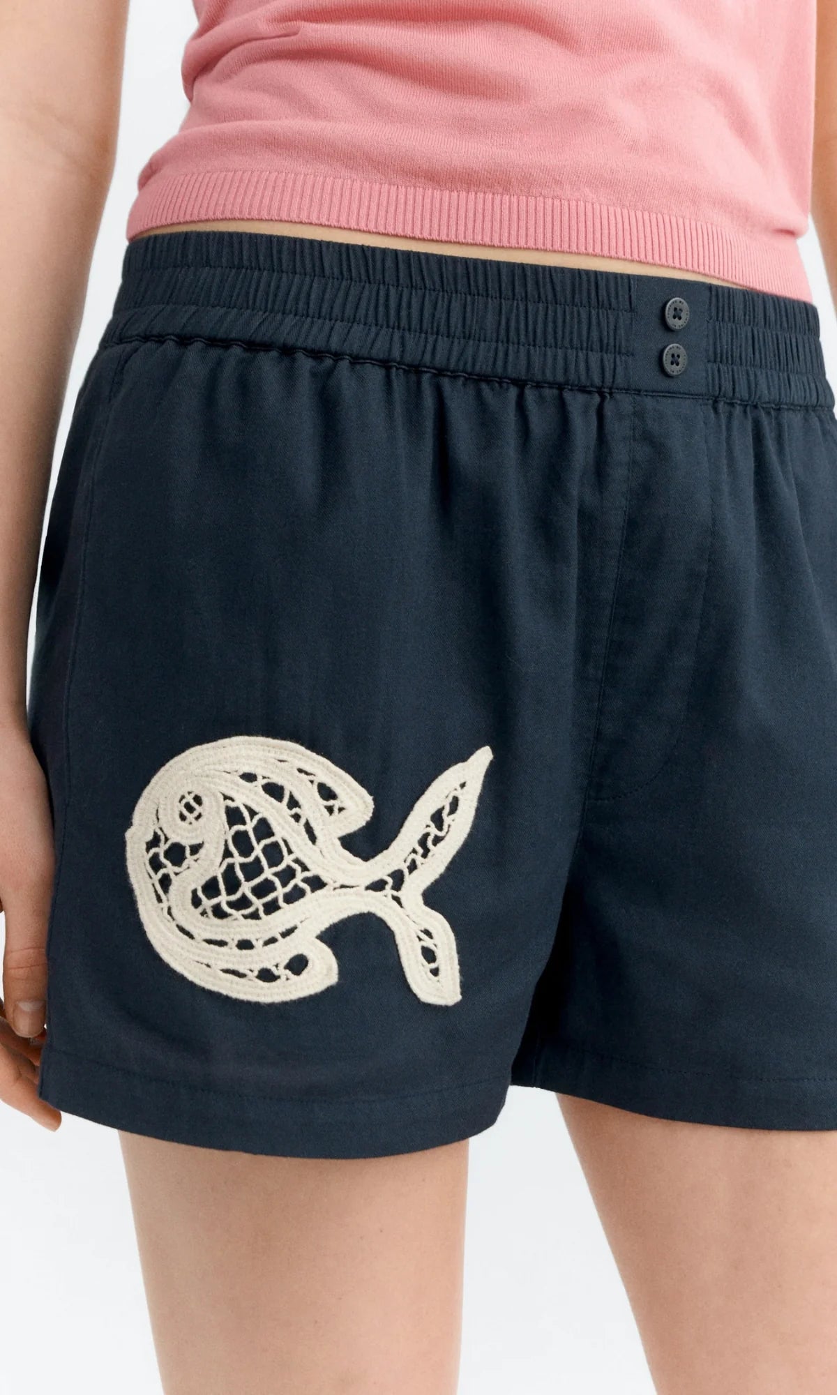 Geraldine Fish Patch Shorts