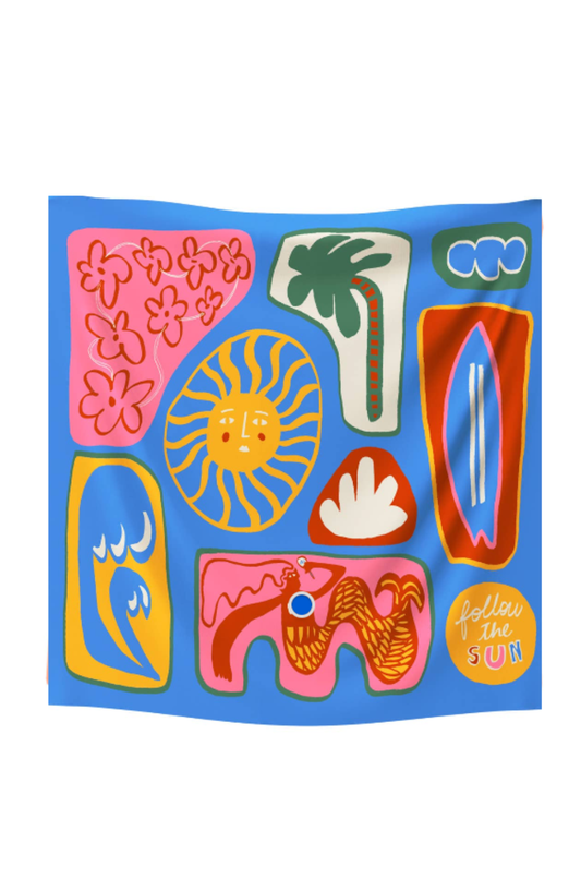 Golden Season Blue Bandana