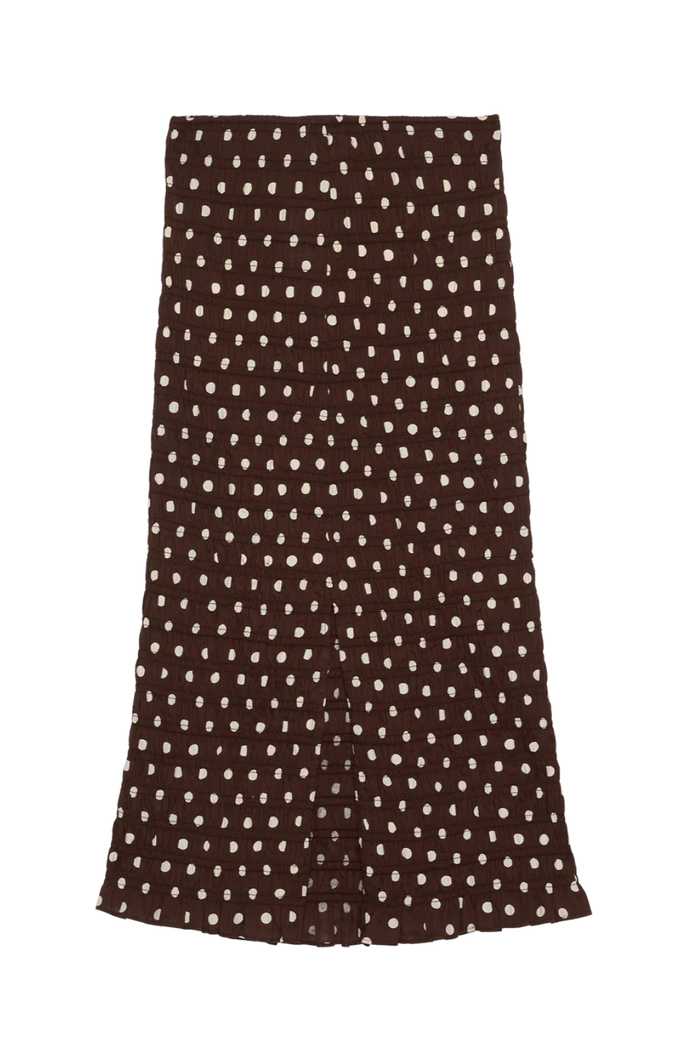 Lady Skirt-Brown Dot