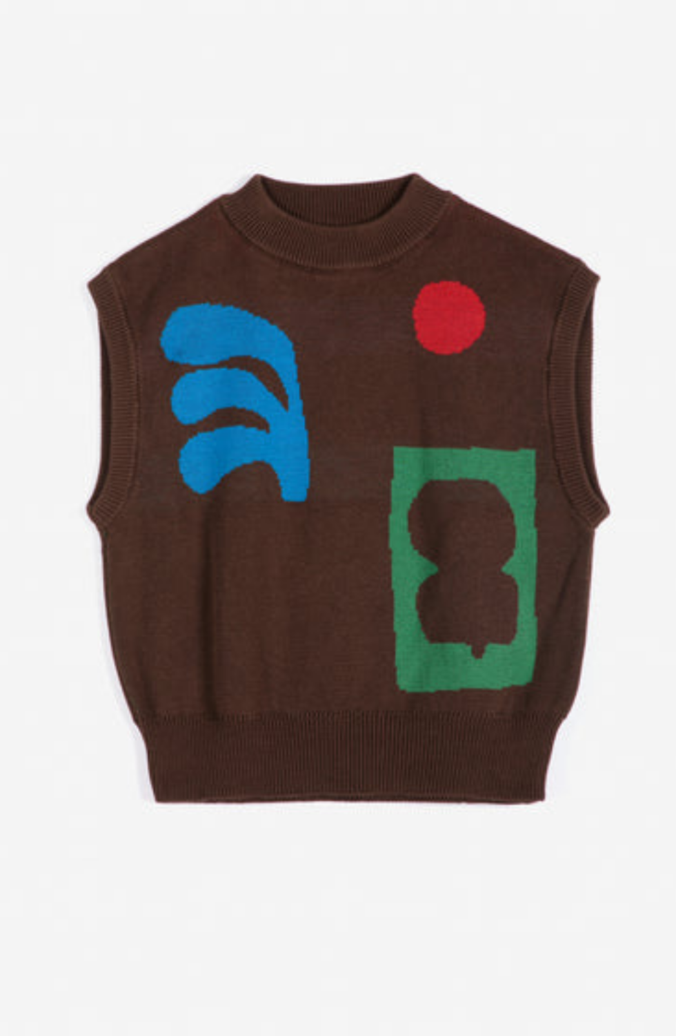 Plant Seal Jacquard Cotton Vest