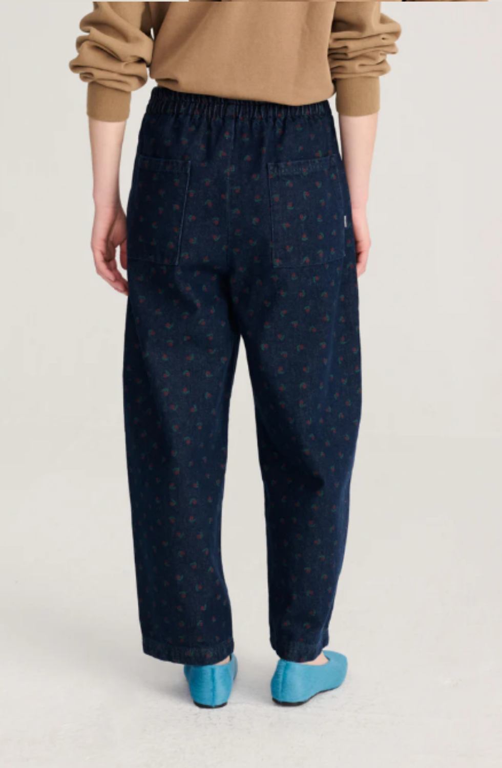 Swamp Whirl All Over Denim Cocoon Pants