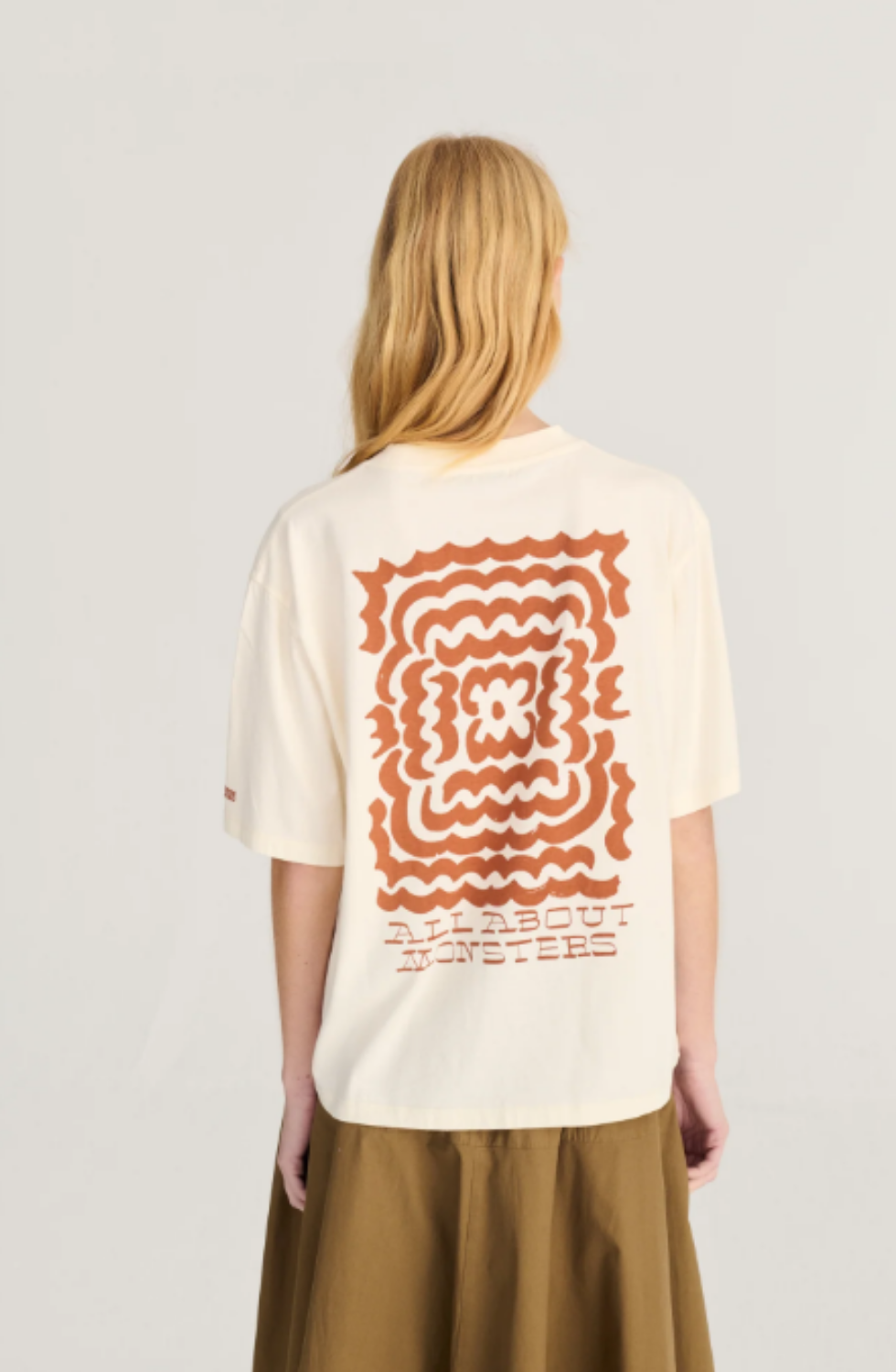 Dark Flower Print Relaxed T‑shirt