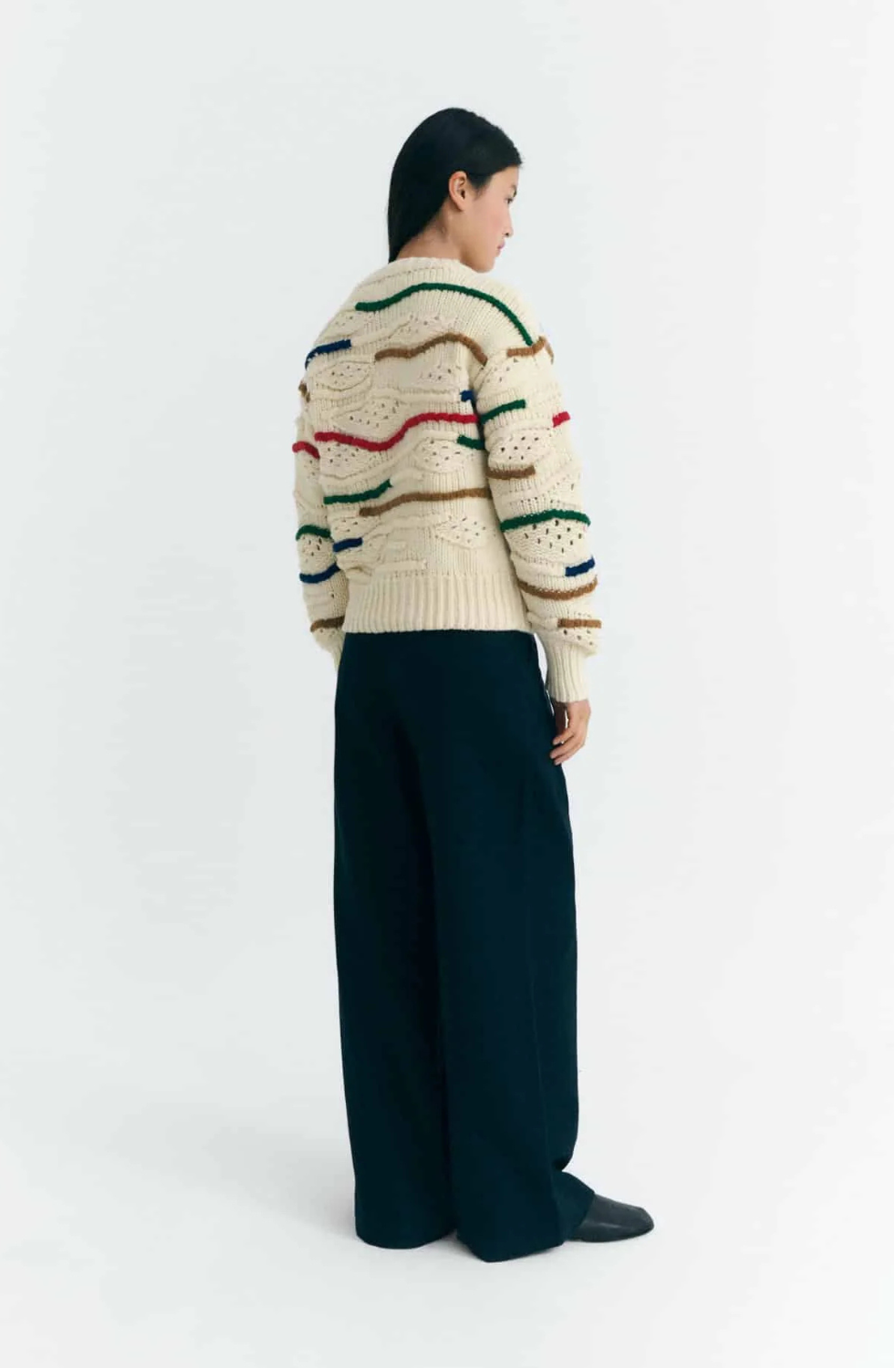 Multicolour Macrame Candela Knitted Sweater