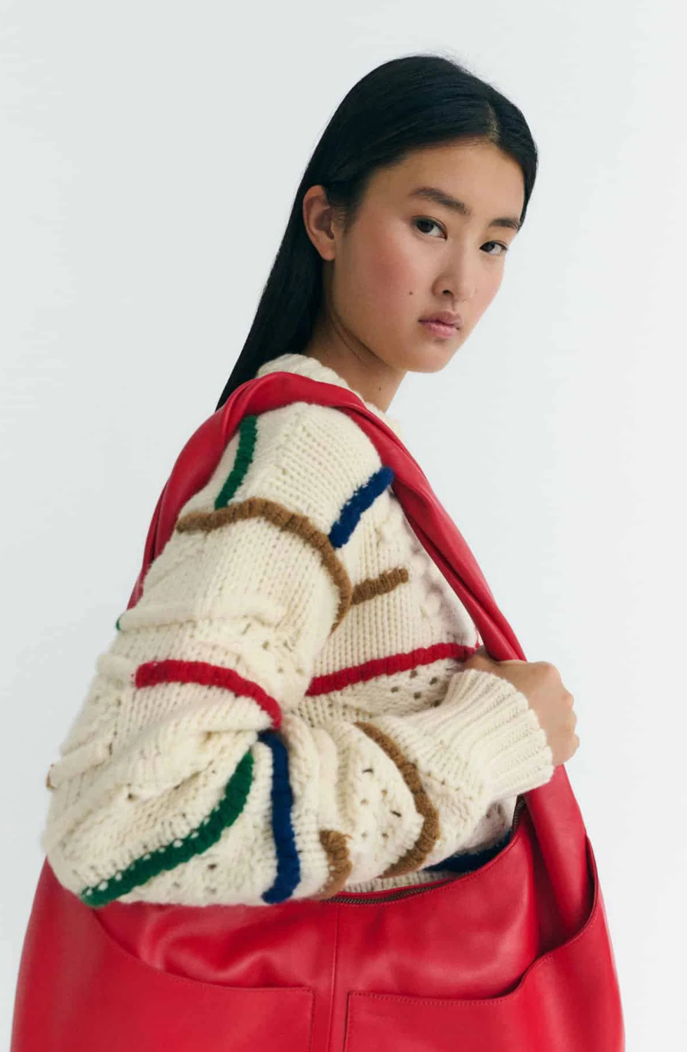 Multicolour Macrame Candela Knitted Sweater
