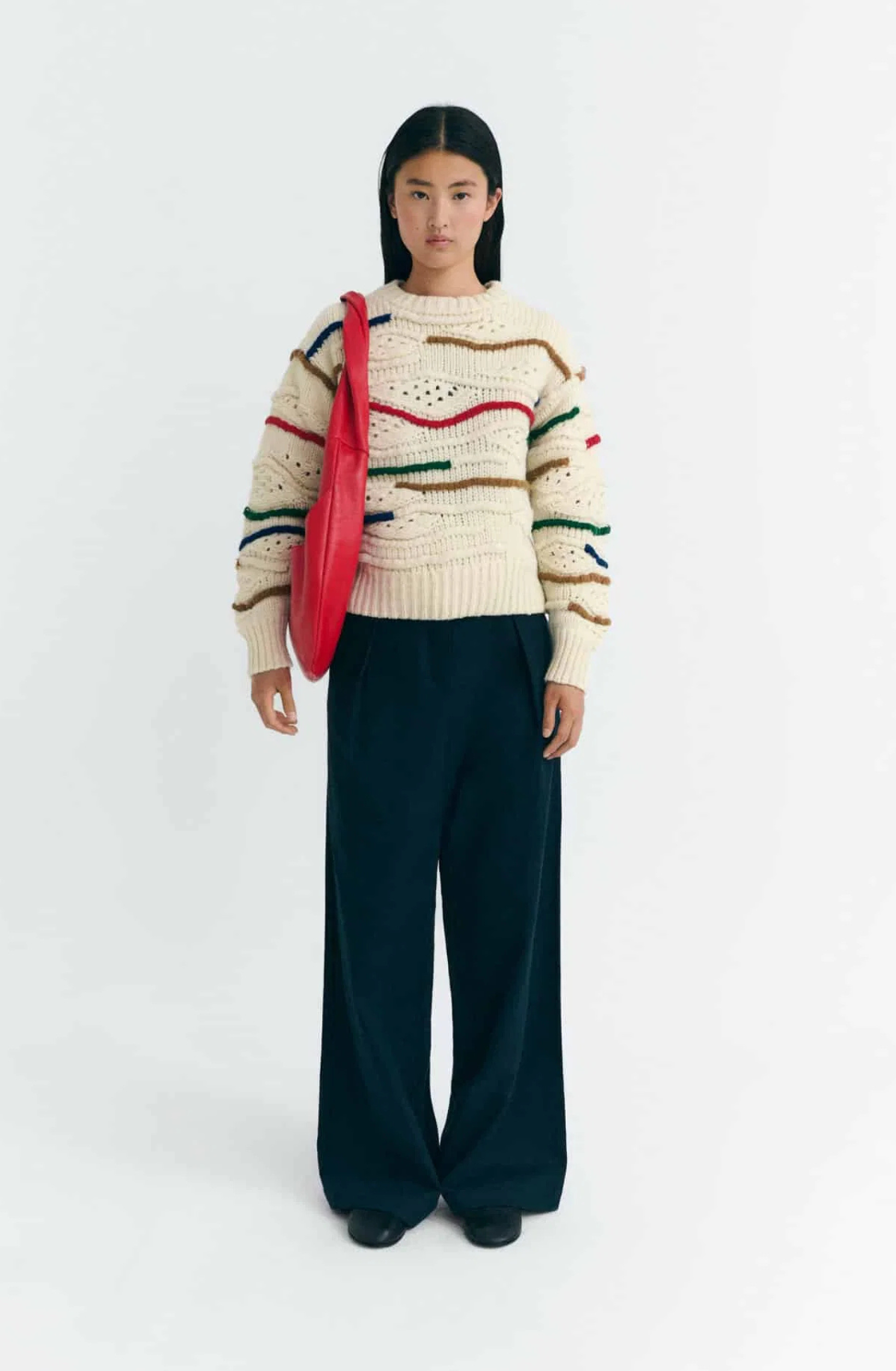 Multicolour Macrame Candela Knitted Sweater