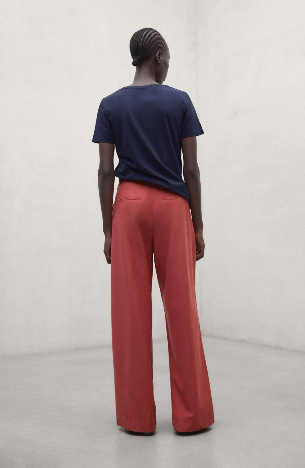 Orange Technical Cotton Miel Trousers
