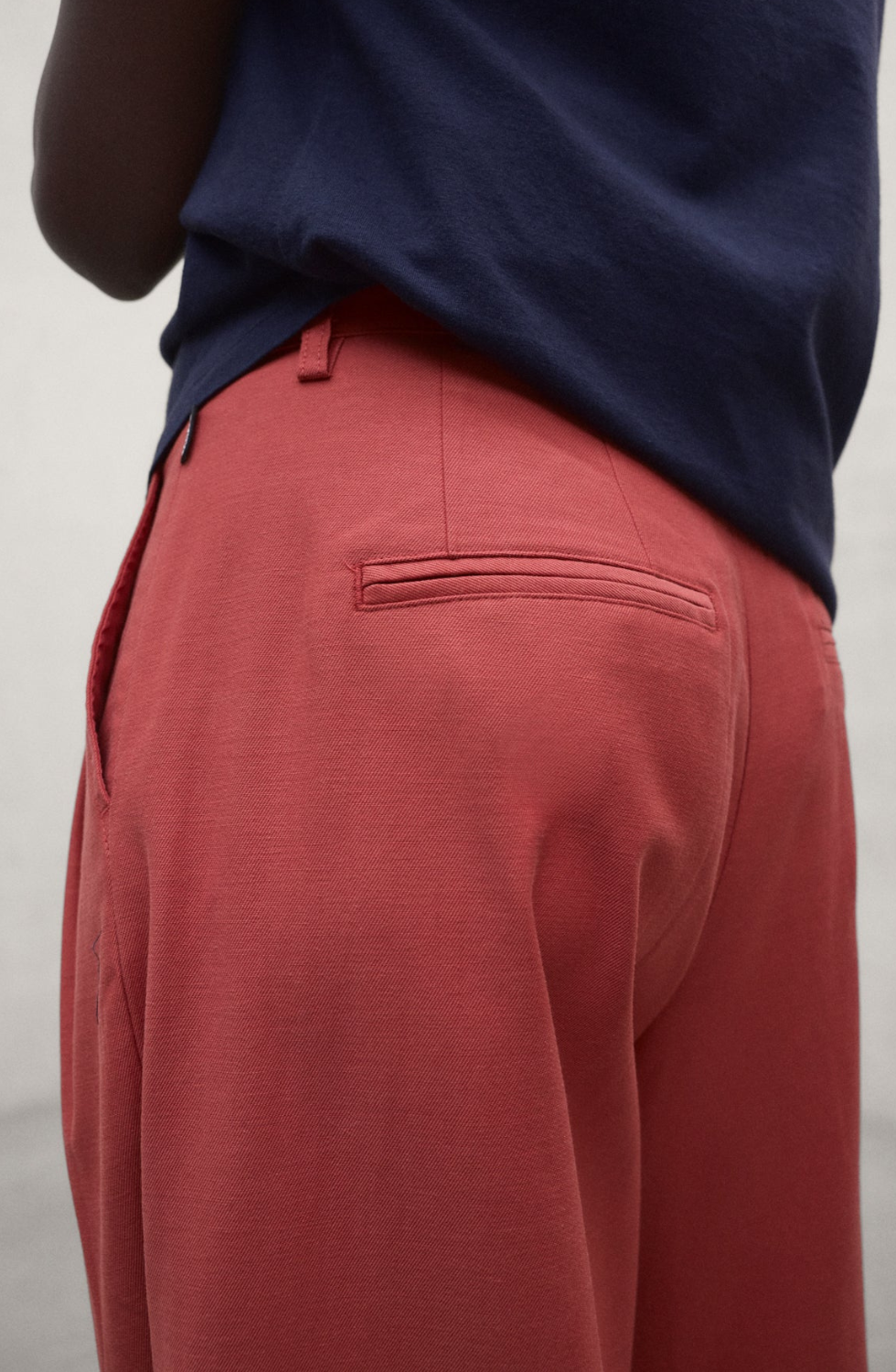 Orange Technical Cotton Miel Trousers