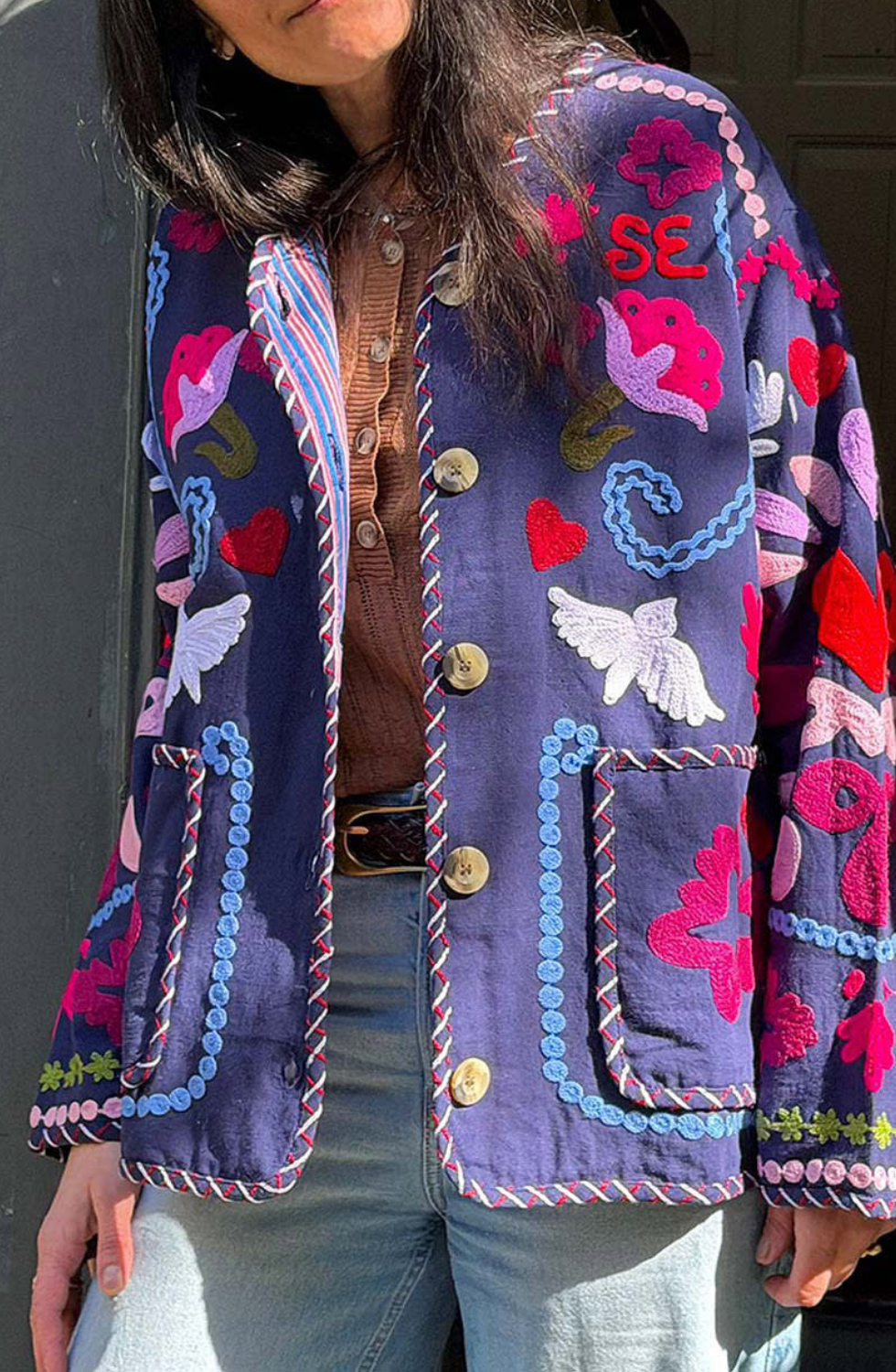 Sissel Edelbo- Maggie Jacket Navy Festival