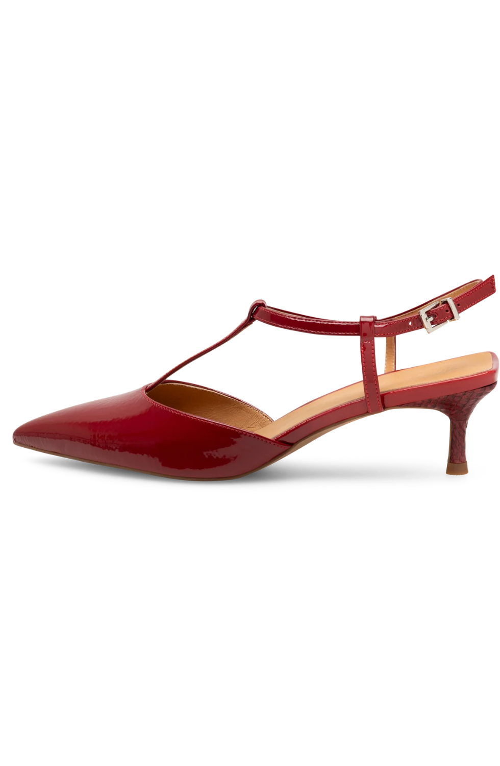 Lucca Patent - Cranberry
