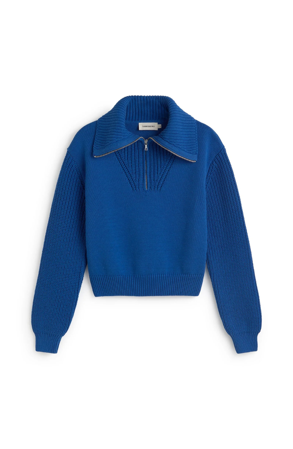 Blue Recycled Cotton Tanit Sweater
