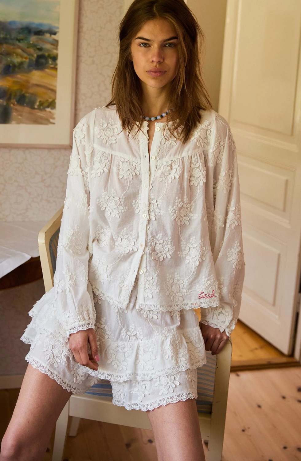 Delphine Top Off White