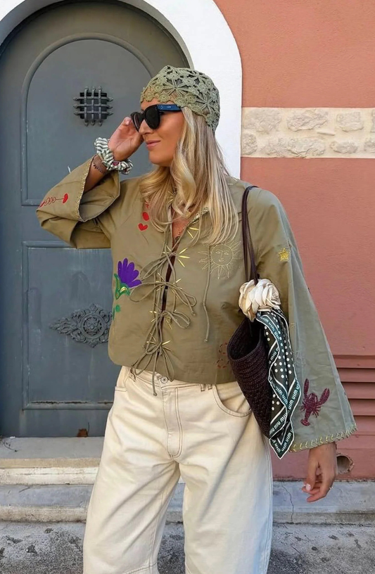 Sophie Top Khaki