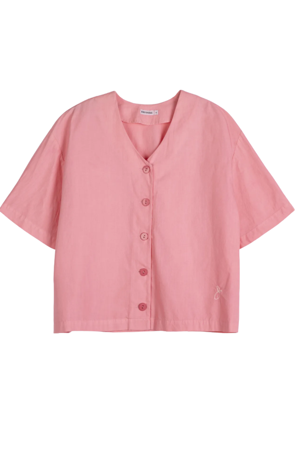 Paper touch cropped blouse