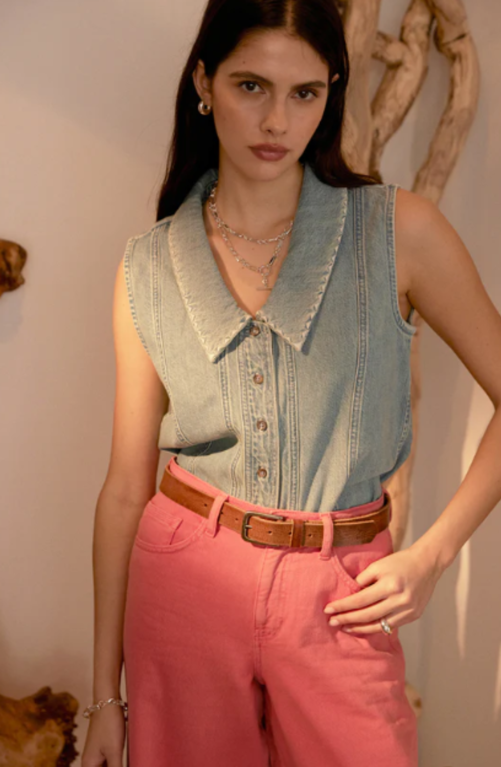 Tara top in sunfade