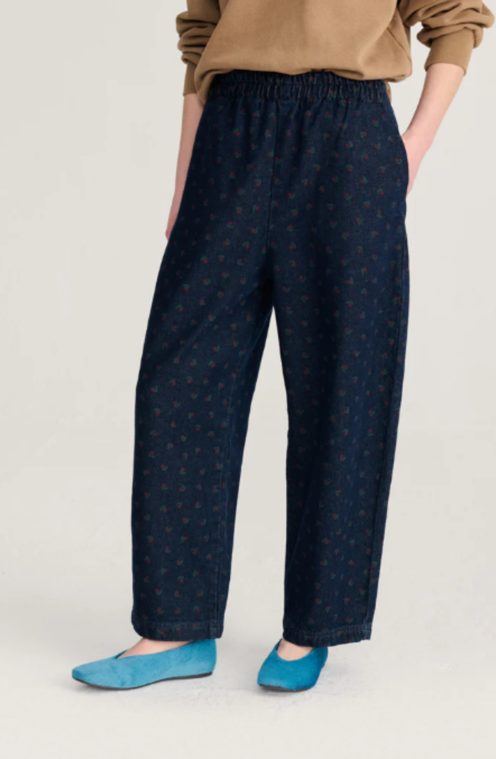 Swamp Whirl All Over Denim Cocoon Pants