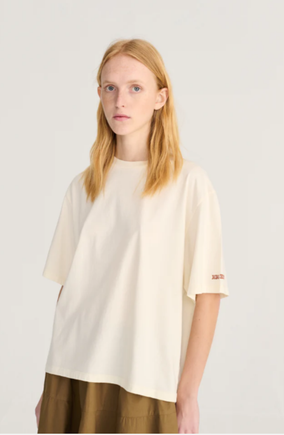Dark Flower Print Relaxed T‑shirt