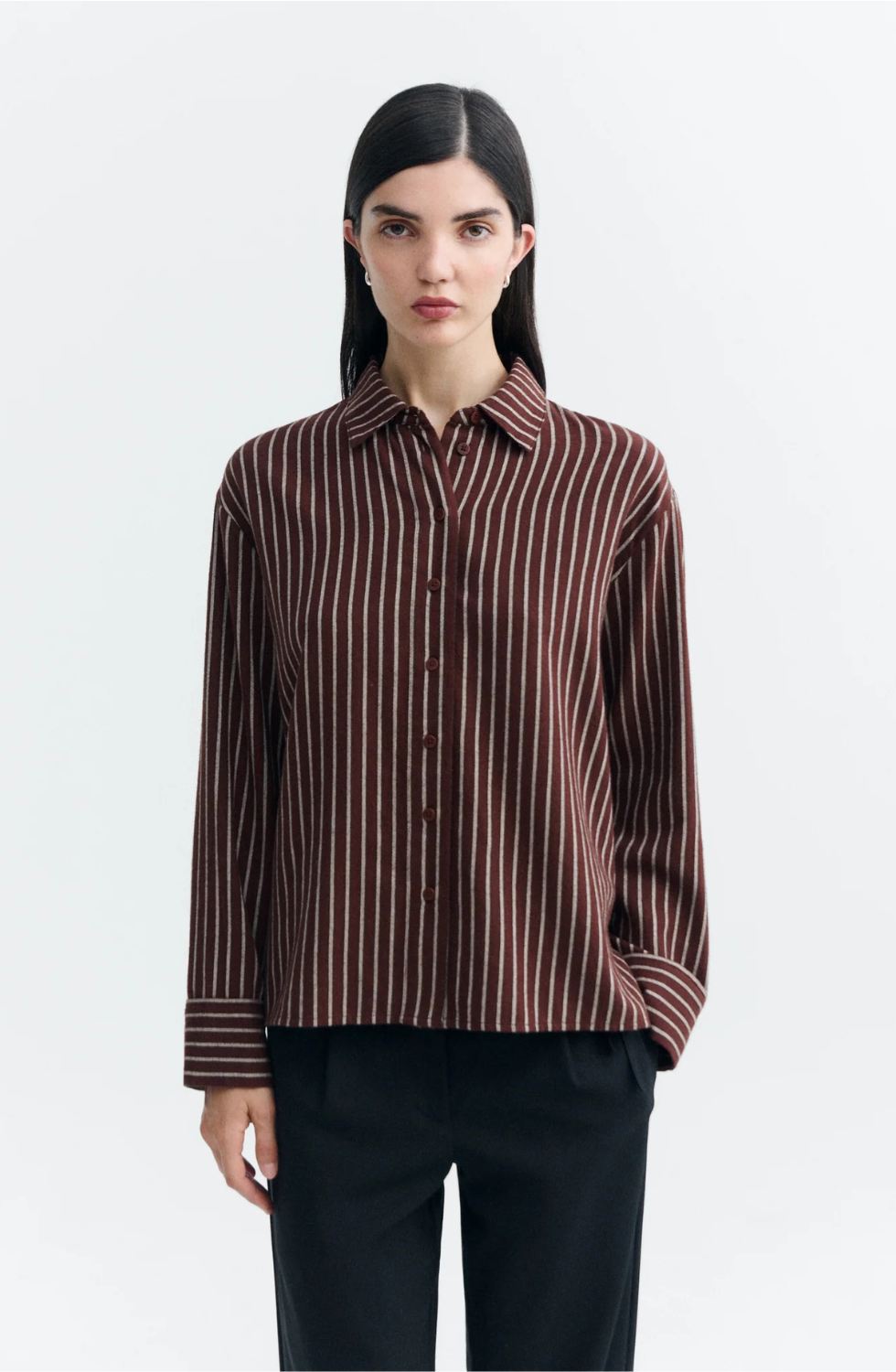 O'Hara Brushed Striped Manuela Blouse