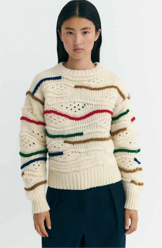 Multicolour Macrame Candela Knitted Sweater