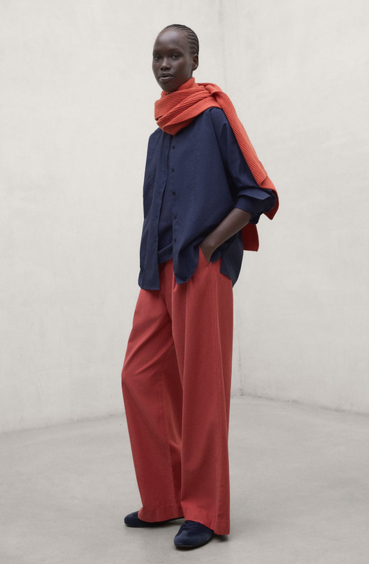 Orange Technical Cotton Miel Trousers