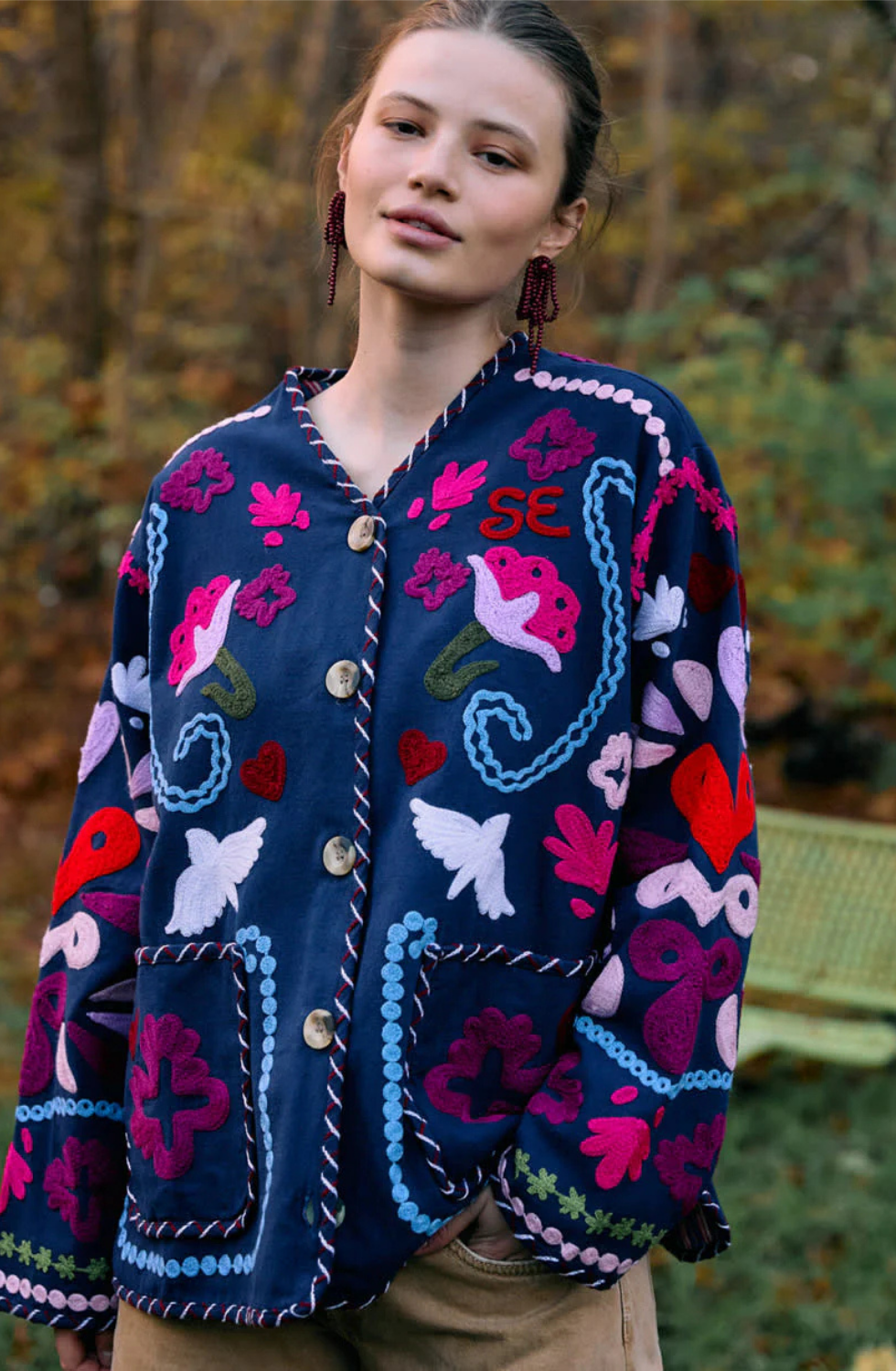 Sissel Edelbo- Maggie Jacket Navy Festival